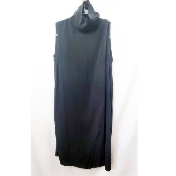 Jesse Kamm Open V-Back Mock Neck Black Dress XS | Collector’s Piece - Picture 4 of 10
